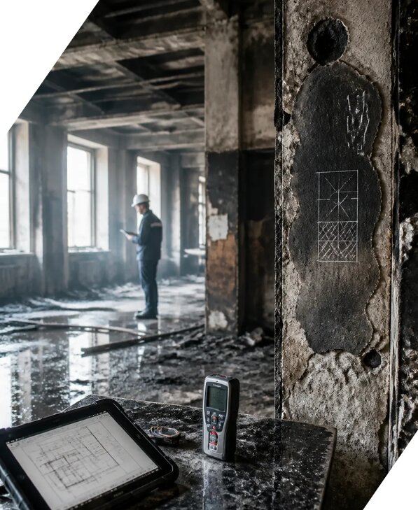 Обследование зданий после пожара в Тихорецке от 15461 р. | ЭкспертизаРоссия