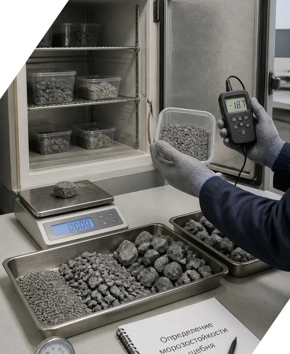 Определение морозостойкости щебня в Тихорецке от 3607 р. | ЭкспертизаРоссия